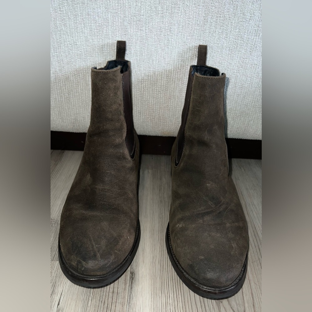 Thursday Boot Company Duchess Chelsea Boots Women’s Sz 11 Chocolate Suede Ankle - Picture 2 of 10